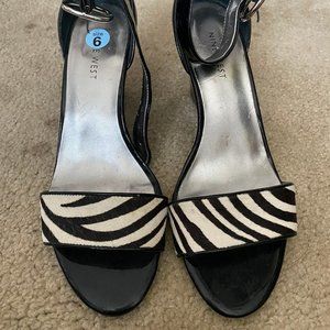 Black & White Zebra Wedge